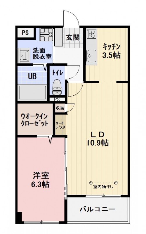 サン・フローラ南俣 間取り