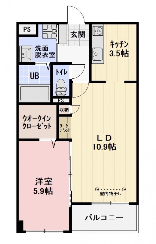 サン・フローラ南俣 間取り