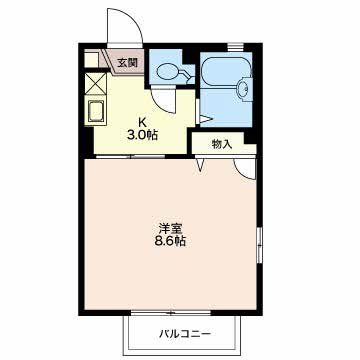 ウエストコート　S棟 間取り