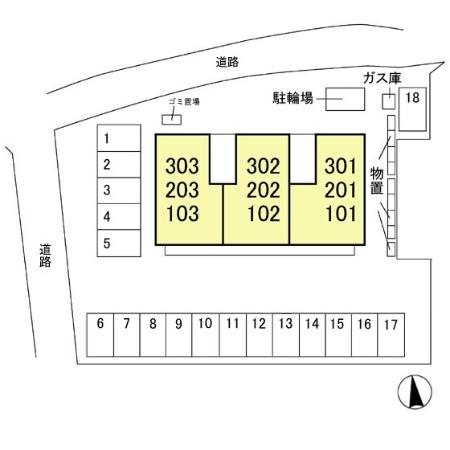 アルカディア新町 駐車場