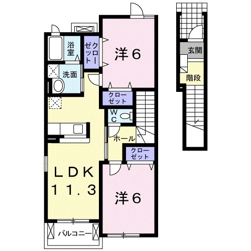 フラン　Ｂ 間取り