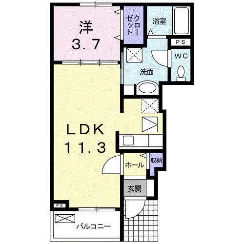 プラシードＫⅡ 間取り