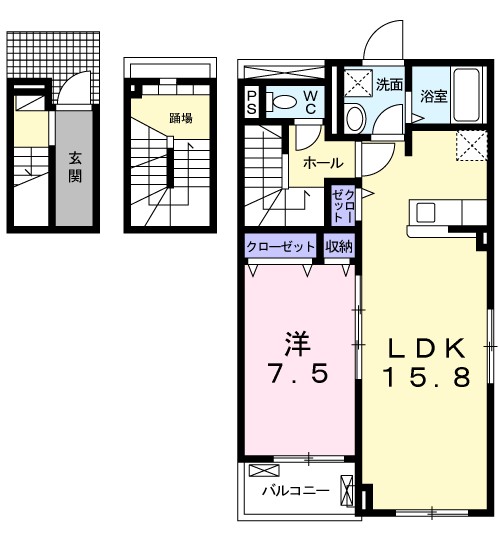 シャルマン　Ａ 間取り
