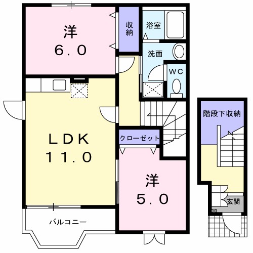 メルティー・アイ　Ｂ 間取り