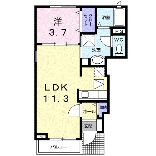 アヴェニール　Ａ 間取り