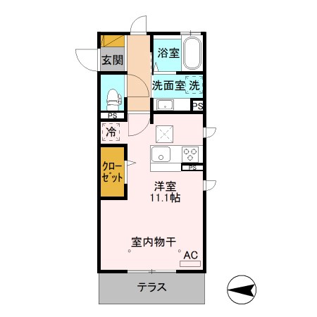 エスポワール栗田 間取り
