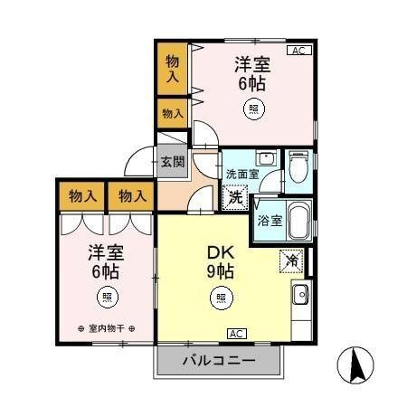 エバンスタウンコスモ　A 間取り