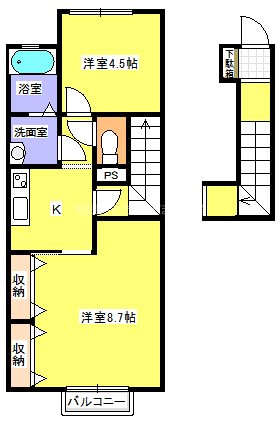 エステート五　B棟  間取り