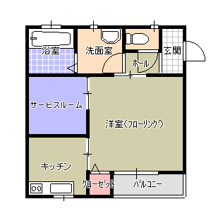岩手県北上市鍛冶町１丁目 間取り