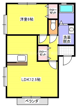 ヴィラ　ルージュ 間取り
