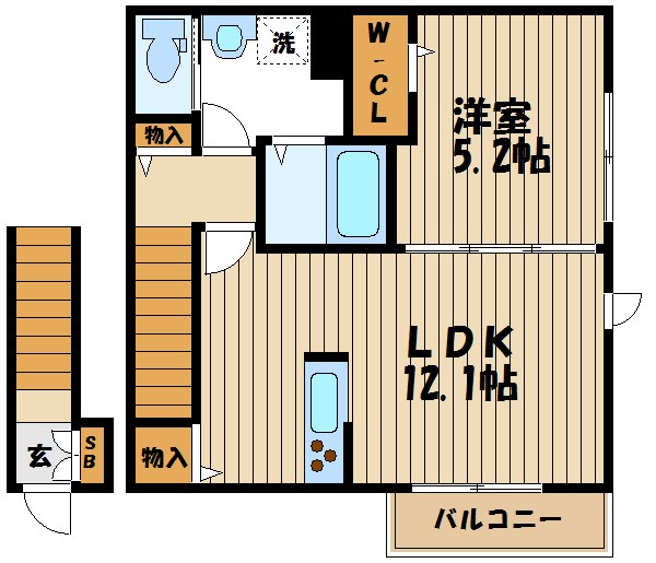 トレゾール西府 間取り図