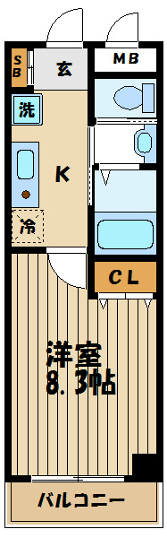 SAWAハイツ 間取り図