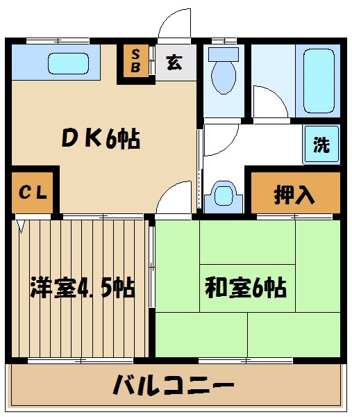 ルミエール本宿参番館 間取り図