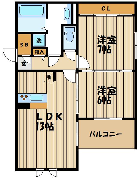 イスト西府 間取り図