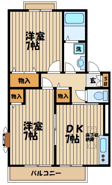 サウスガーデン 間取り図