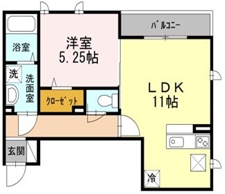 クラージュ 間取り図