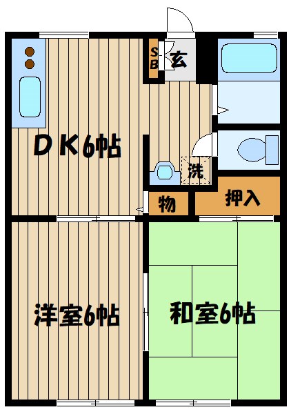 アローハイツ 間取り
