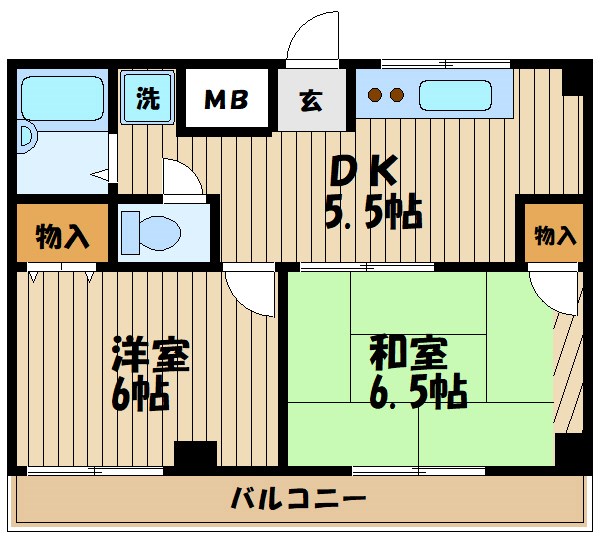 コーポウライ 間取り図