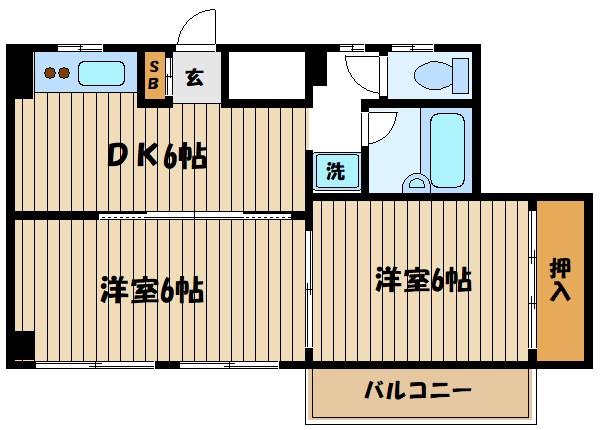 ウィズ府中レジデンス 間取り図