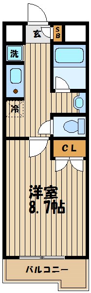オクトフラッツK 間取り図