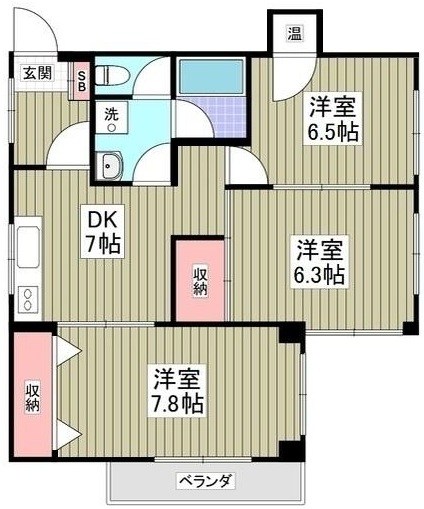 シャトースエヒロ 間取り図