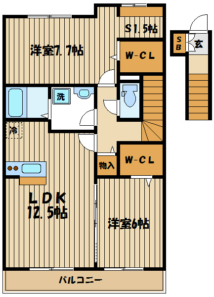 アドヴァンスK 間取り図