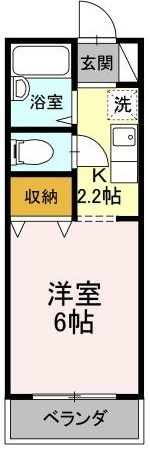 ルミエール西府A 間取り図