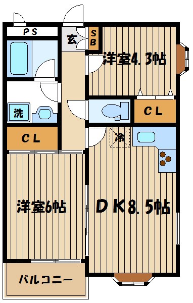 エステート西府中 間取り