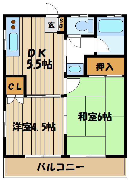ハイツ松村 間取り図