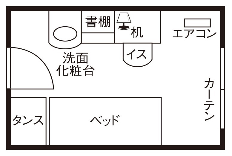ドーミー府中コミュニティハウス 間取り図