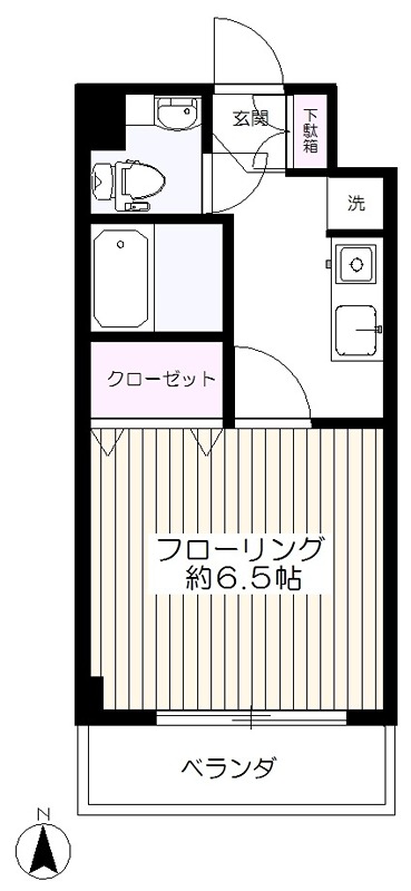 晴見町明星パレス 間取り図