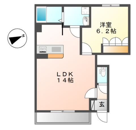 トゥ　ヴェール（Ｔout　Vert） 間取り図