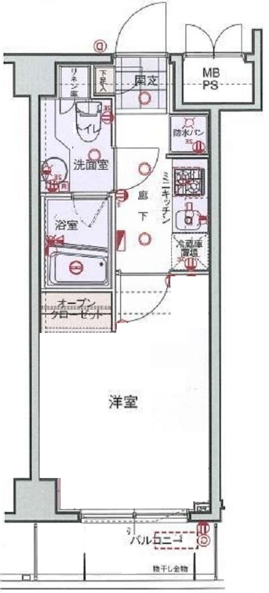 ＬＩＮＸ　ＬＥＧＡＭＩ 間取り図
