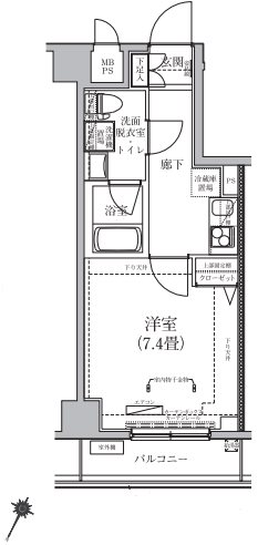 アイル プレミアム東京府中 間取り図