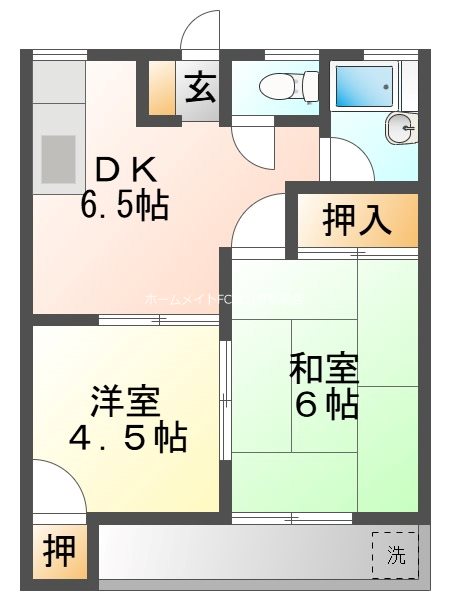カーサ三岡 間取り図