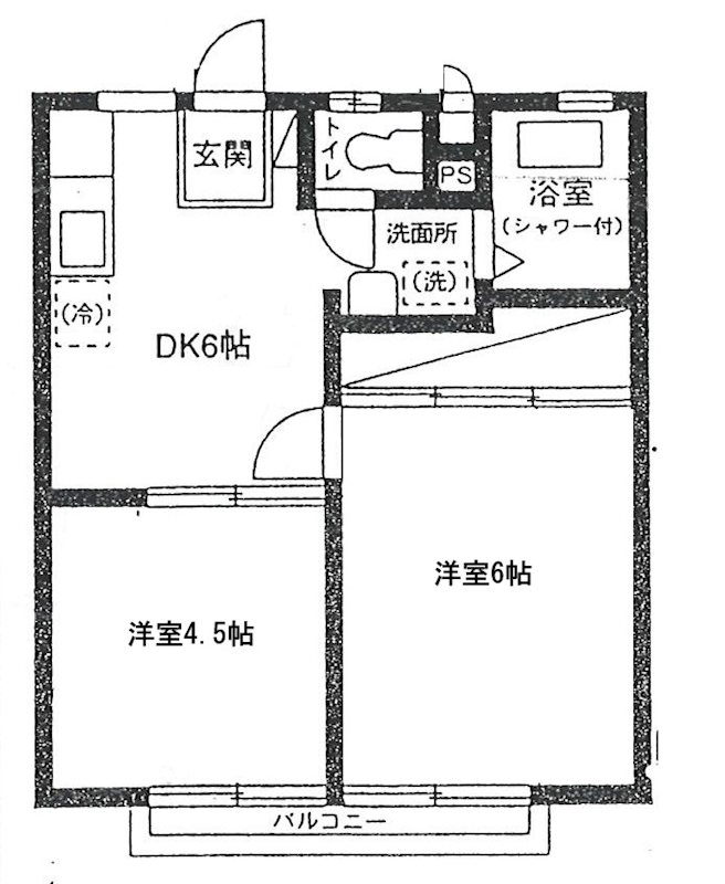 萩ハイツ  間取り図