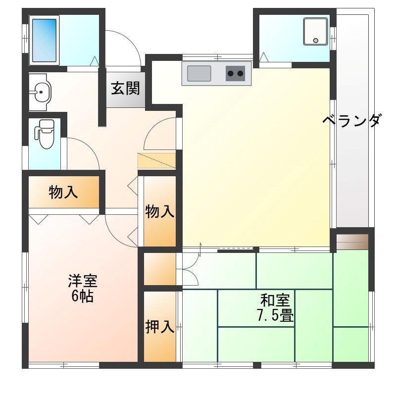 緑町戸建 間取り図