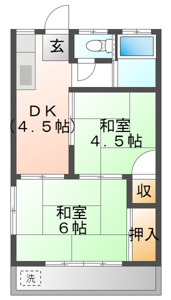 フラワーハイツ 間取り