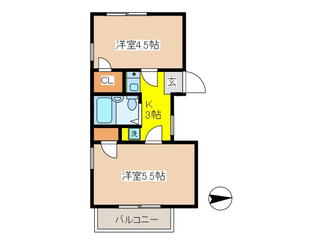 サンケンパレス府中宮西パート3 間取り図