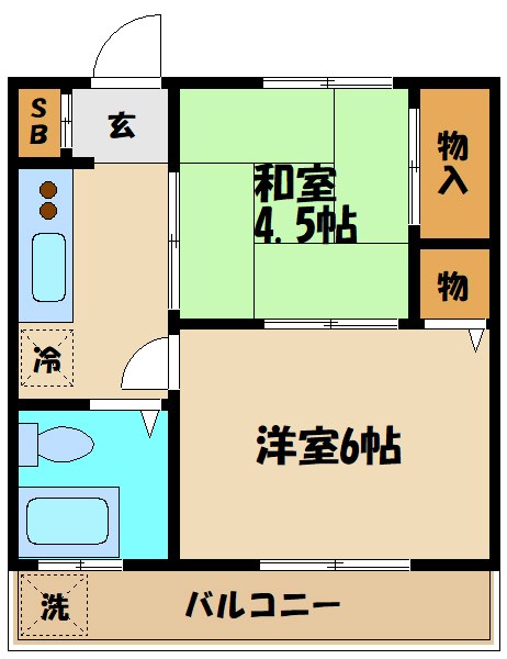 鈴鹿コーポ 間取り図