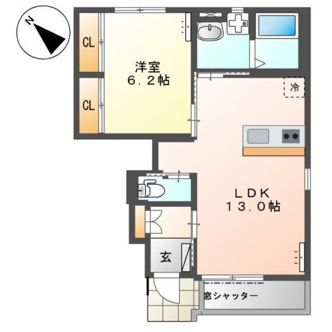 パディハウス　B 間取り図