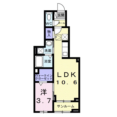カーサルーチェ 間取り図