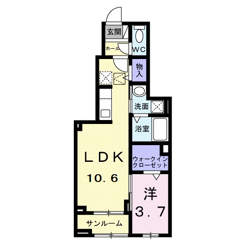 カーサルーチェ 間取り図