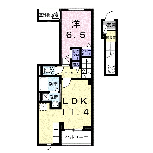 カーサルーチェ 間取り図