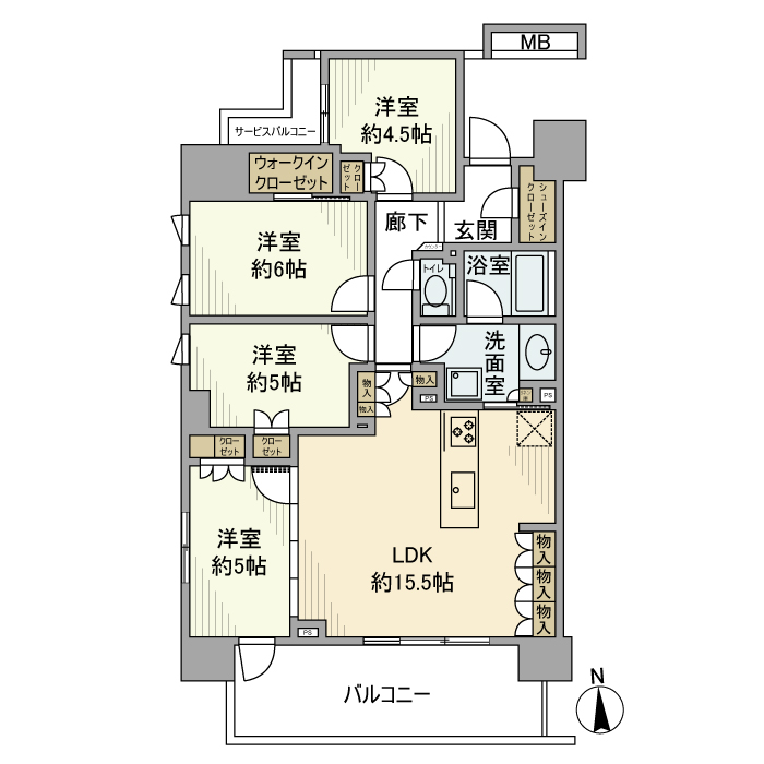 バウス府中 間取り図