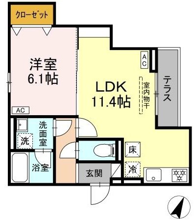 D-asset矢崎町 間取り