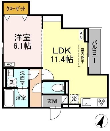 D-asset矢崎町 間取り