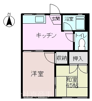 日浅コーポ 間取り図