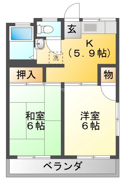 コーポサンレイ 間取り