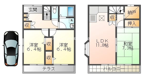 シャローム国立 間取り